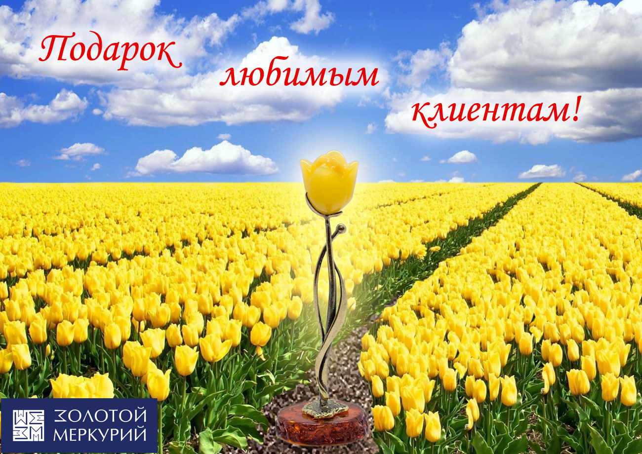 Жёлтый цвет тюльпанов
                               олицетворяет солнце,
                                                          удачу и радость!
                                          
                                    


